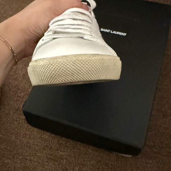 Saint Laurent White Leather Shoes - Picture 10 of 11